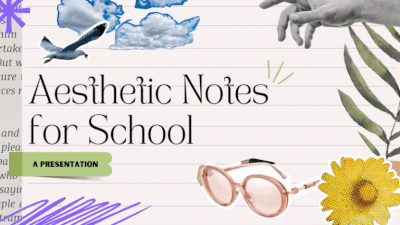 Collage Animated Aesthetic Notes Background Slides