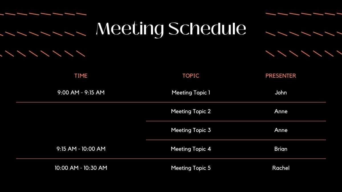 Agenda de Reunião Geométrica em Slides - deslizar 7