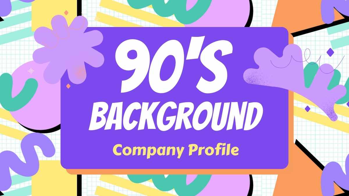 90년대 멤피스 배경 컨설팅 툴킷 슬라이드 템플릿 - 슬라이드 1