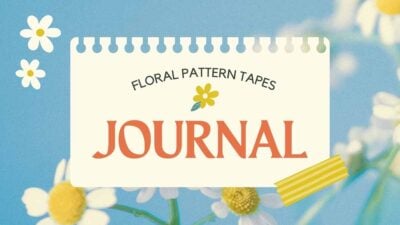 Aesthetic Floral Pattern Tapes Journal Slides
