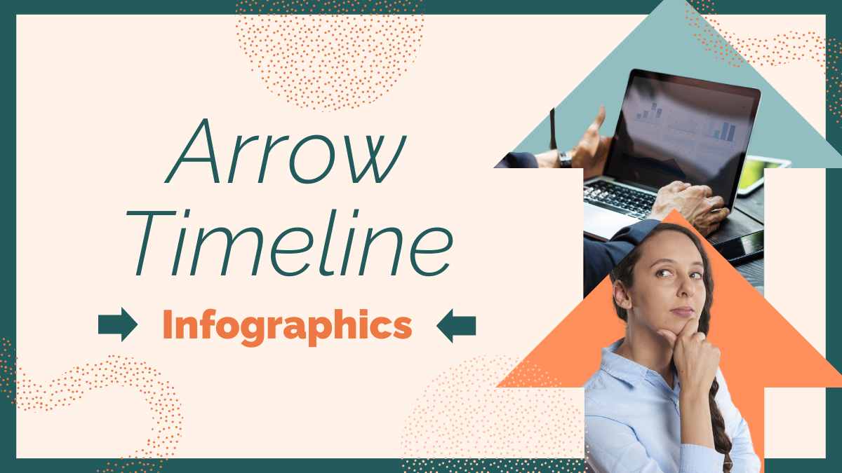 Infografis Timeline Panah Minimalis dalam Slide - slide 1