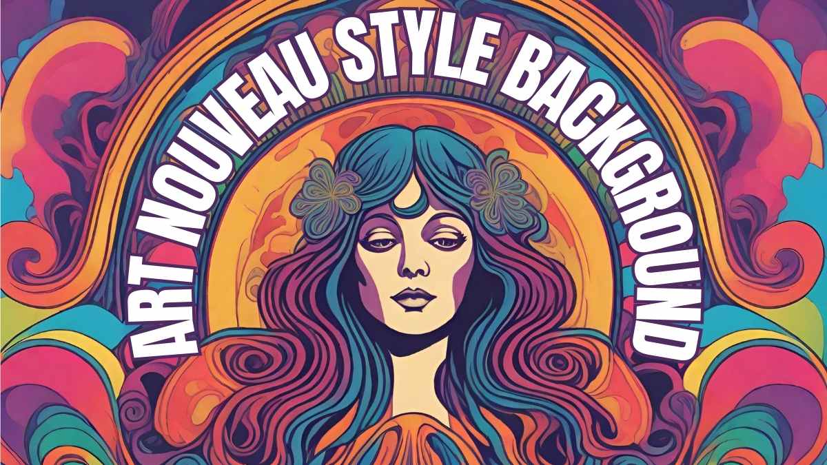 Fundos em estilo art nouveau em Slides - deslizar 1