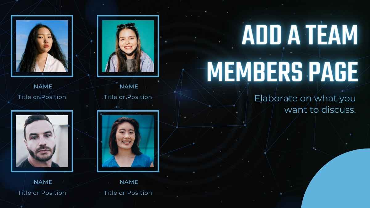 Tema Teknologi Hitam dan Biru untuk Career Day dalam Slide - slide 12