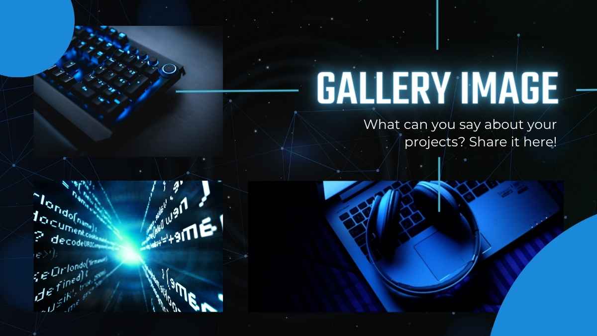 Tema Teknologi Hitam dan Biru untuk Career Day dalam Slide - slide 8