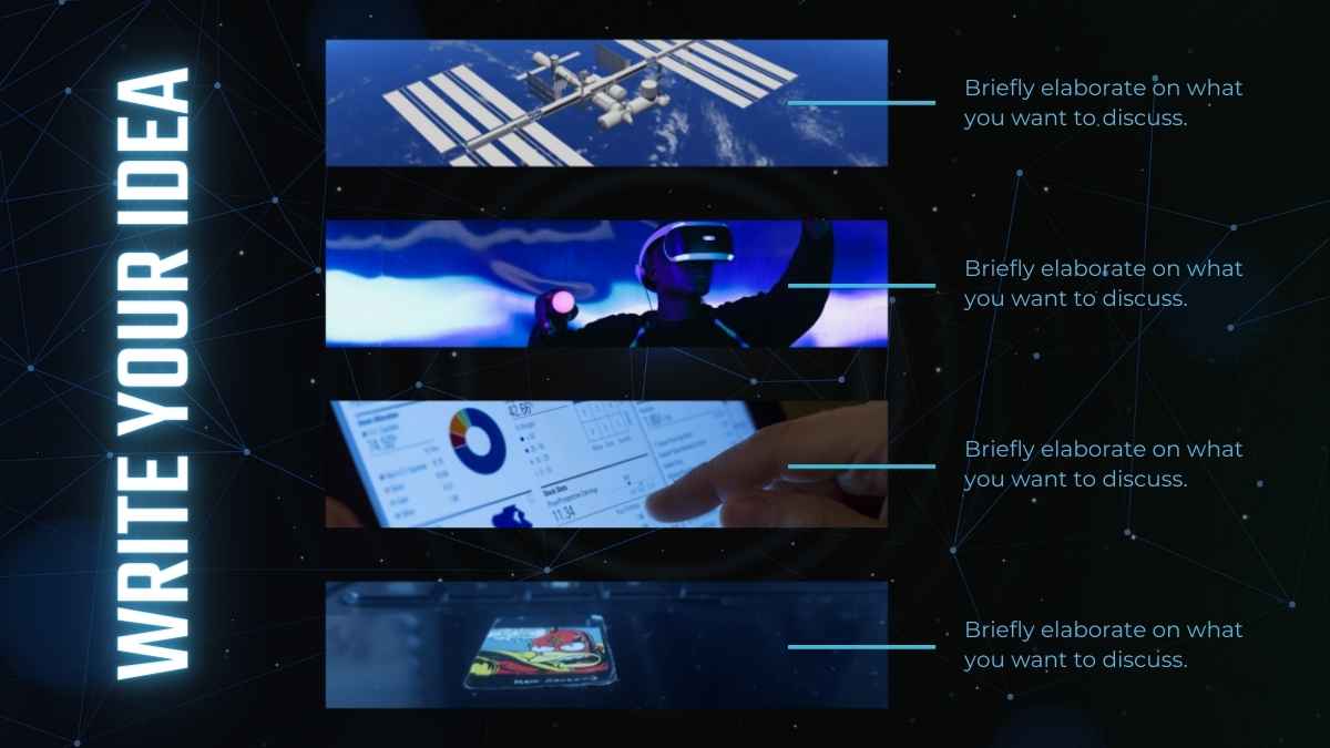 Tema Teknologi Hitam dan Biru untuk Career Day dalam Slide - slide 9