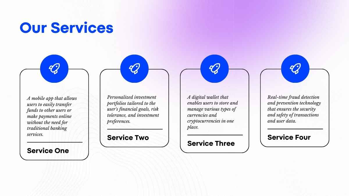 Blue Minimal Cool Gradient FinTech Pitch Deck - slide 9