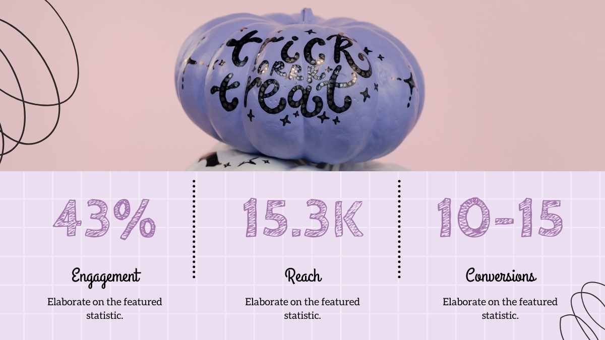 かわいいハロウィンのマーケティングスライド - slide 11