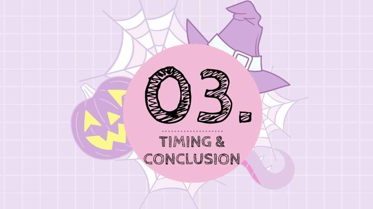 かわいいハロウィンのマーケティングスライド - slide 14