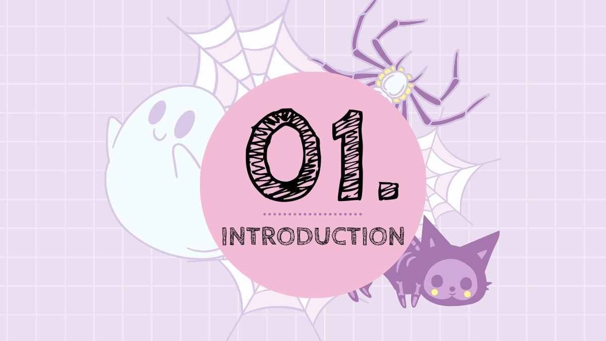 かわいいハロウィンのマーケティングスライド - slide 4