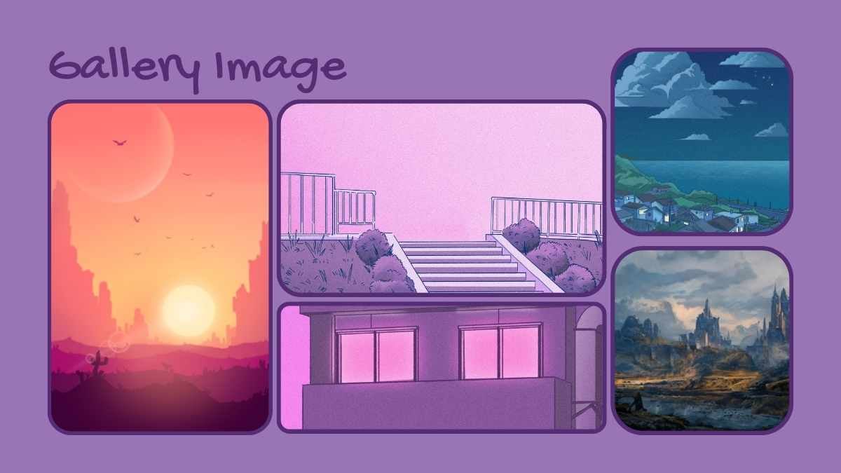 かわいいアニメ風イラスト背景スライド - slide 12