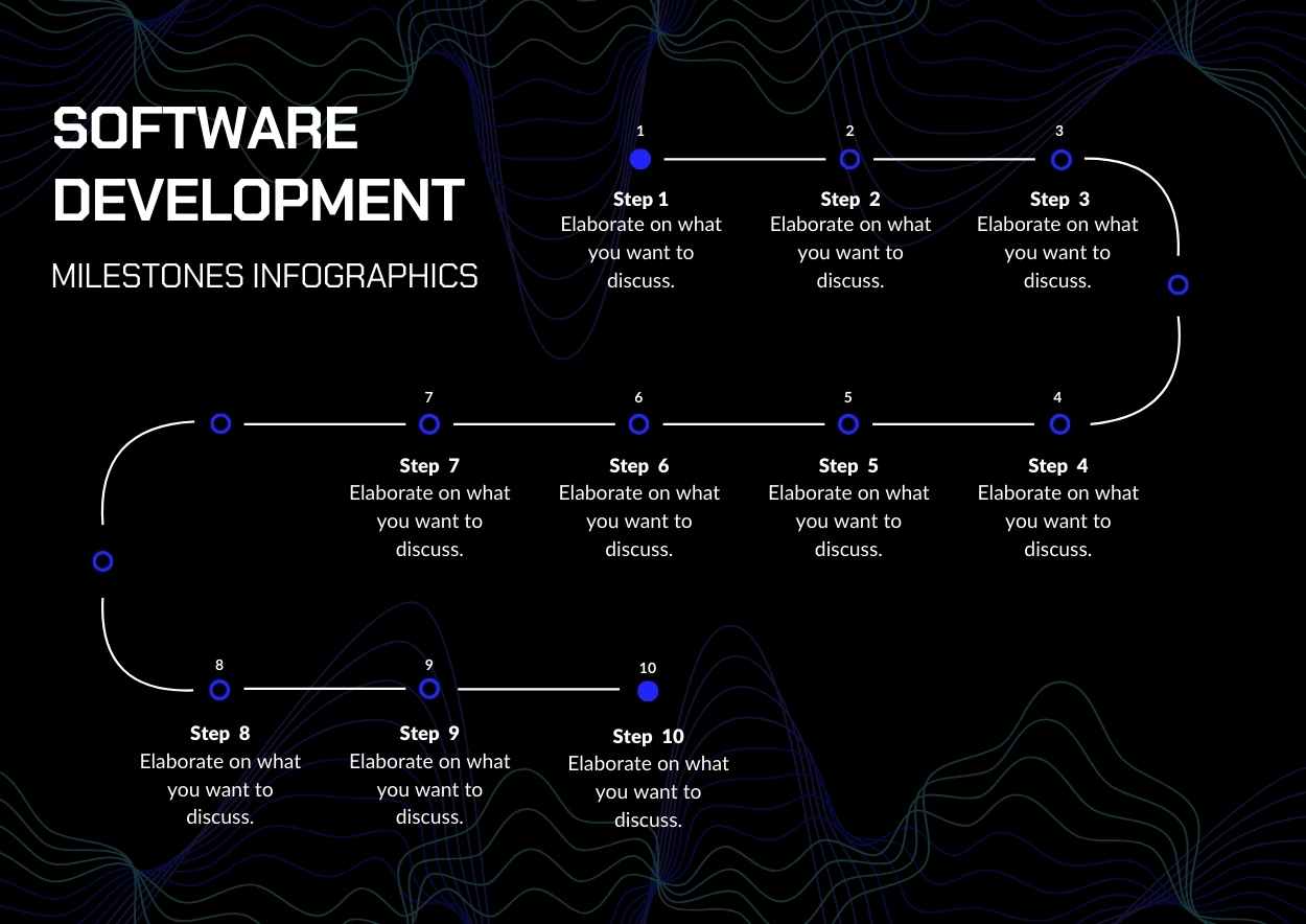ダークトーンのソフトウェア開発マイルストーンスライド - slide 2