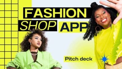 Yellow Maximalist Fashion Shop Pitch Deck
