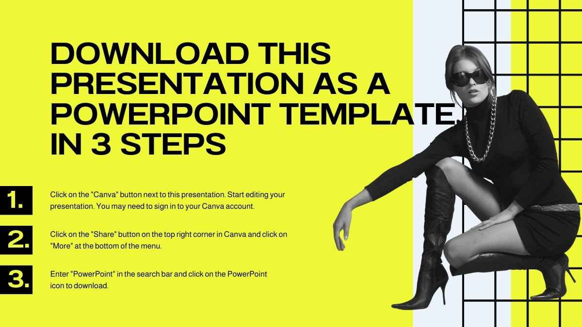 Yellow Maximalist Fashion Shop Pitch Deck - slide 3