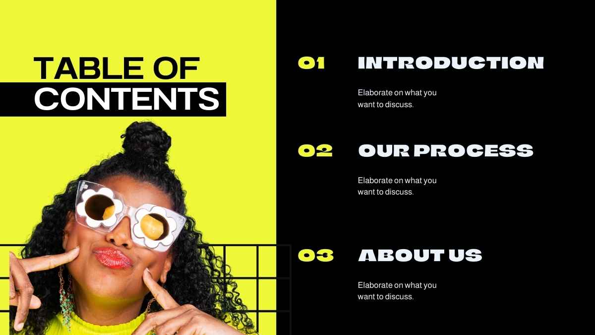 Yellow Maximalist Fashion Shop Pitch Deck - slide 5
