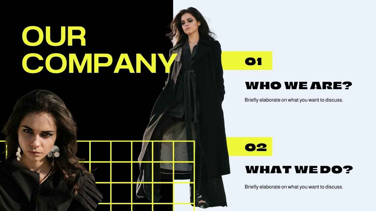 Yellow Maximalist Fashion Shop Pitch Deck - slide 8