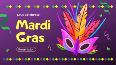 Slides Festivos de Vamos Celebrar o Mardi Gras