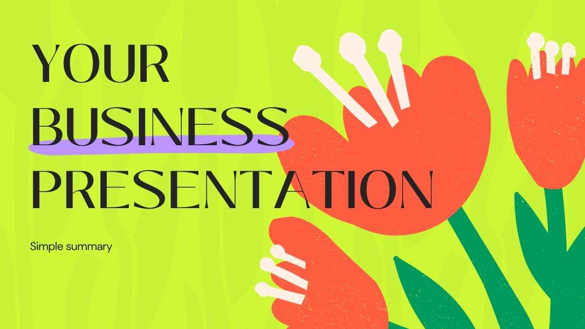 Pitch deck estetik warna-warni dalam Slide - slide 1