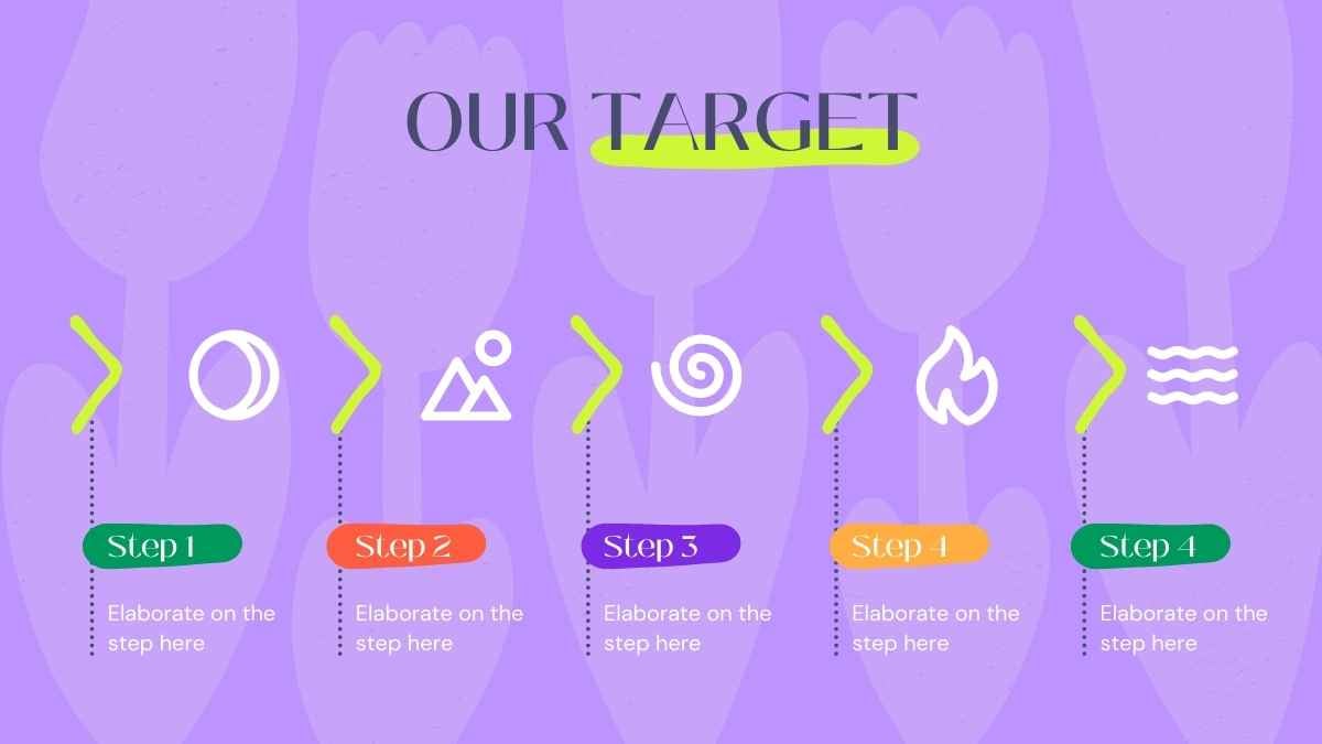 Pitch deck estetik warna-warni dalam Slide - slide 15