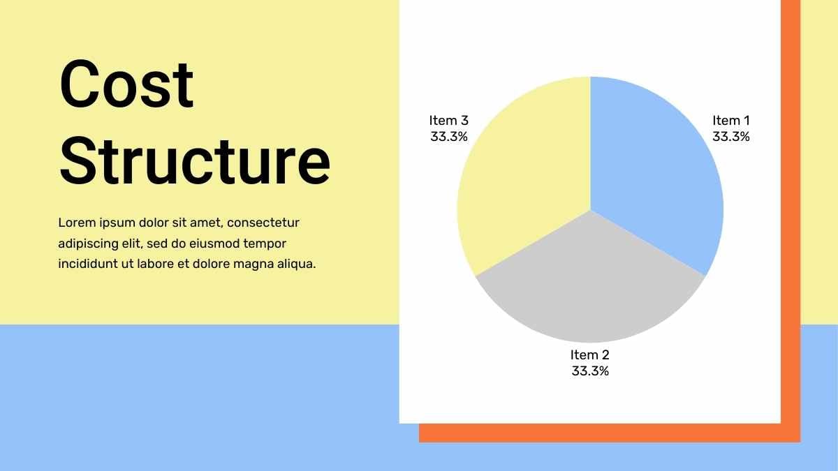 モダン幾何学デザインのリーンキャンバスインフォグラフィック - slide 13