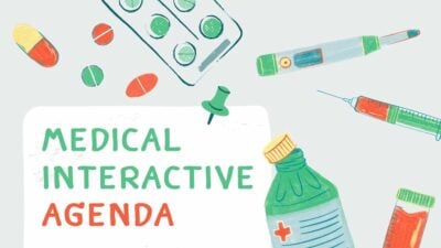 Agenda Médica Interativa Ilustrada em Slides