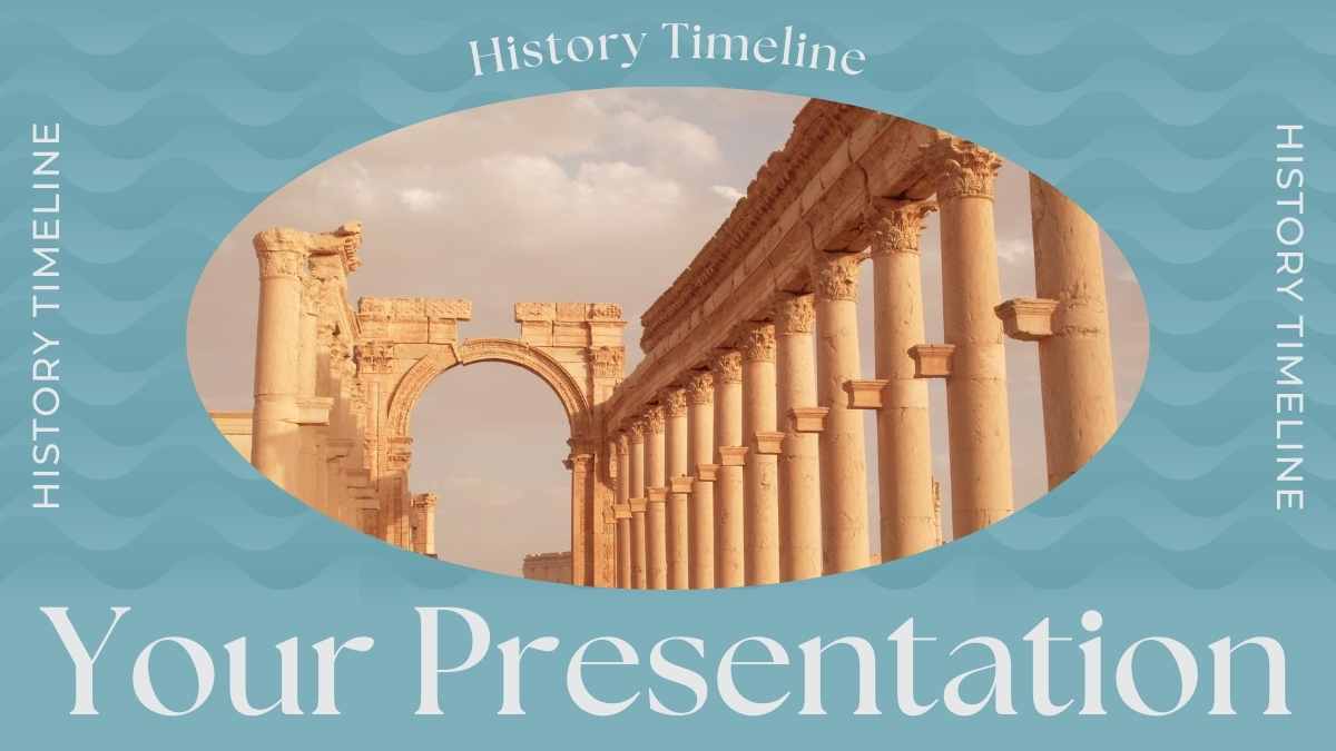 Linha do Tempo de História em Slides - deslizar 1