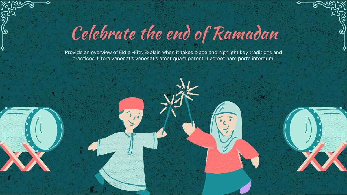 Aktivitas Selama Bulan Ramadan yang Ilustratif dalam Slide - slide 11