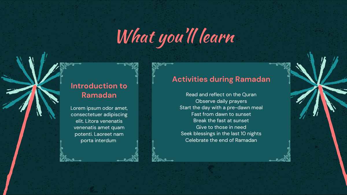 Aktivitas Selama Bulan Ramadan yang Ilustratif dalam Slide - slide 2