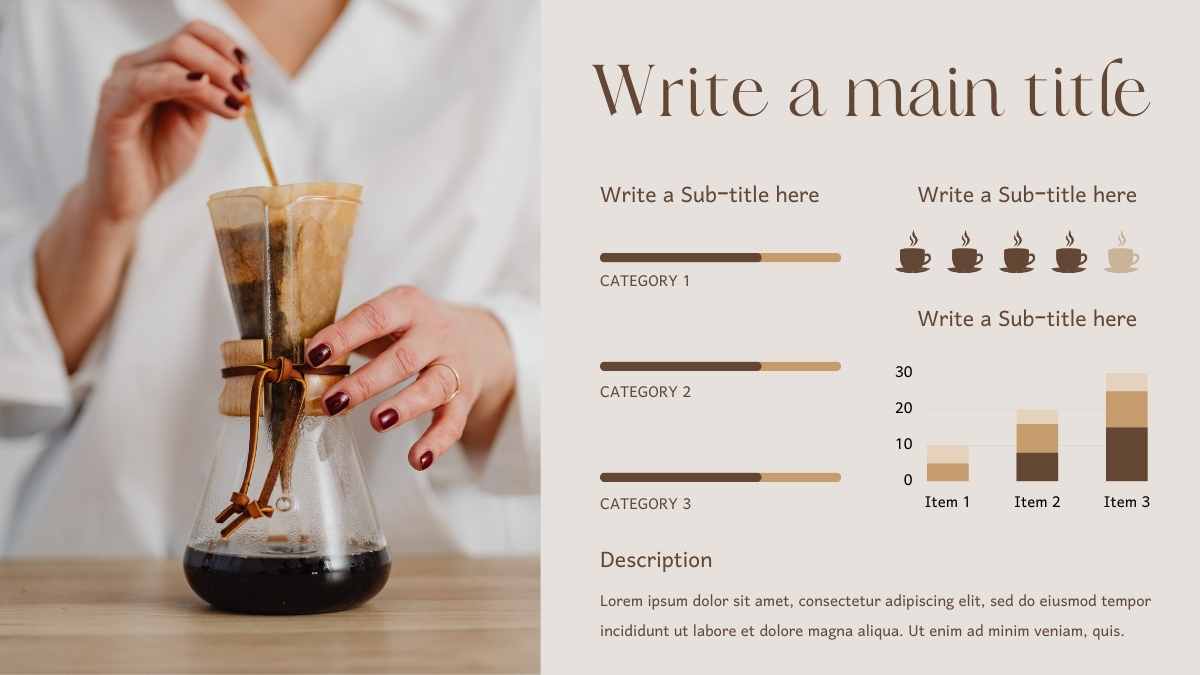 Catálogo de Café Ilustrado Minimalista em Slides - deslizar 15