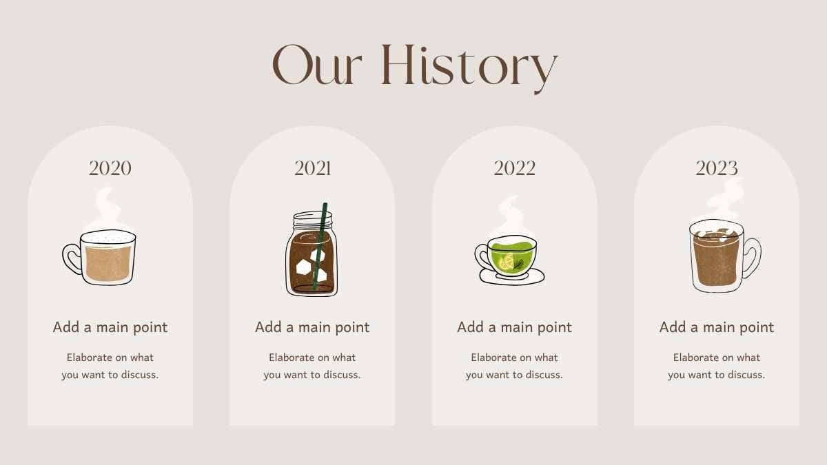 Catálogo de Café Ilustrado Minimalista em Slides - deslizar 7