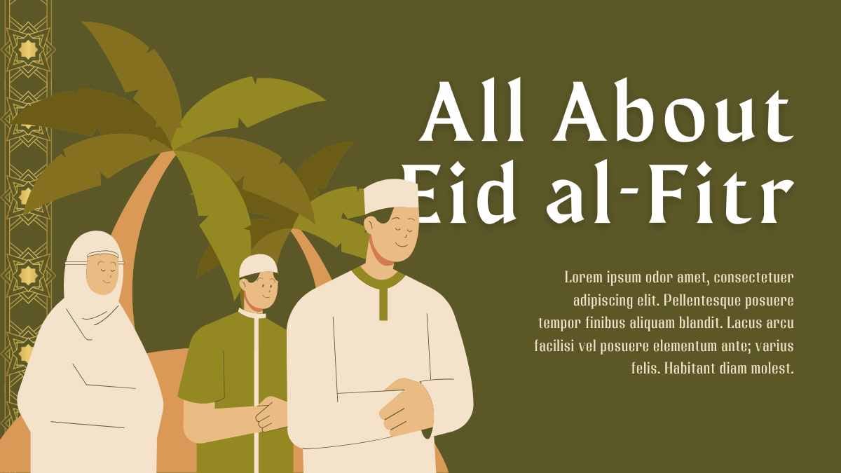 Latar Idul Fitri Ilustratif dalam Slide - slide 4
