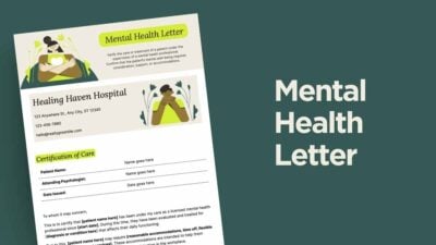 Carta de Saúde Mental Ilustrada em Documento