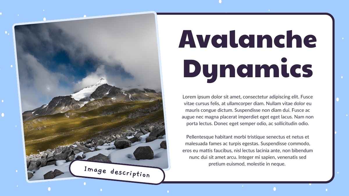 Bencana Alam: Longsor Salju yang Ilustratif dalam Slide - slide 14