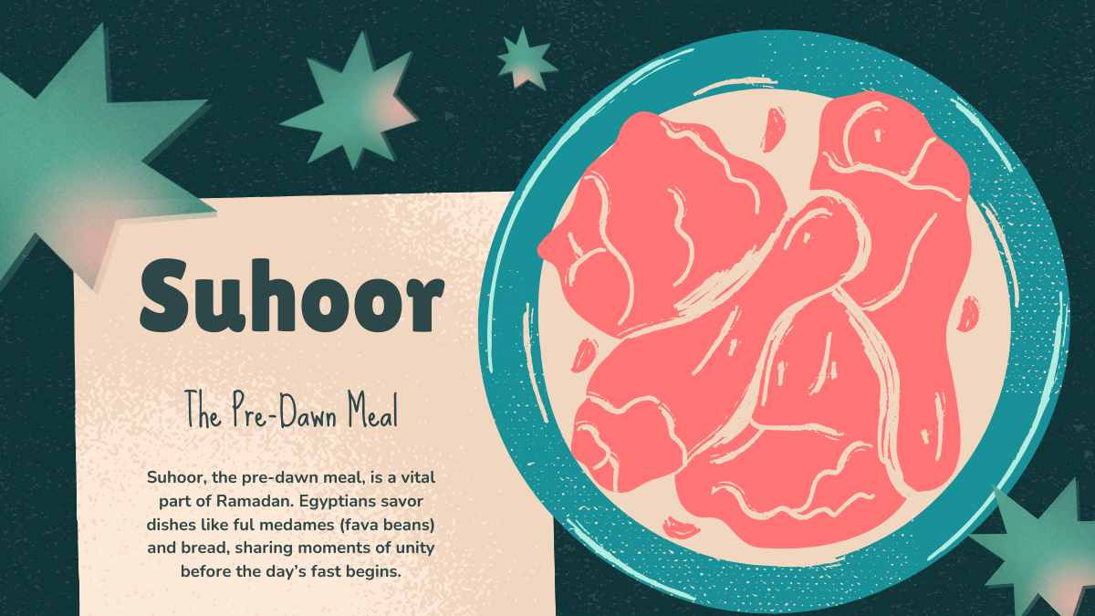 Ramadan di Mesir dalam Slide Ilustratif yang Imut - slide 5
