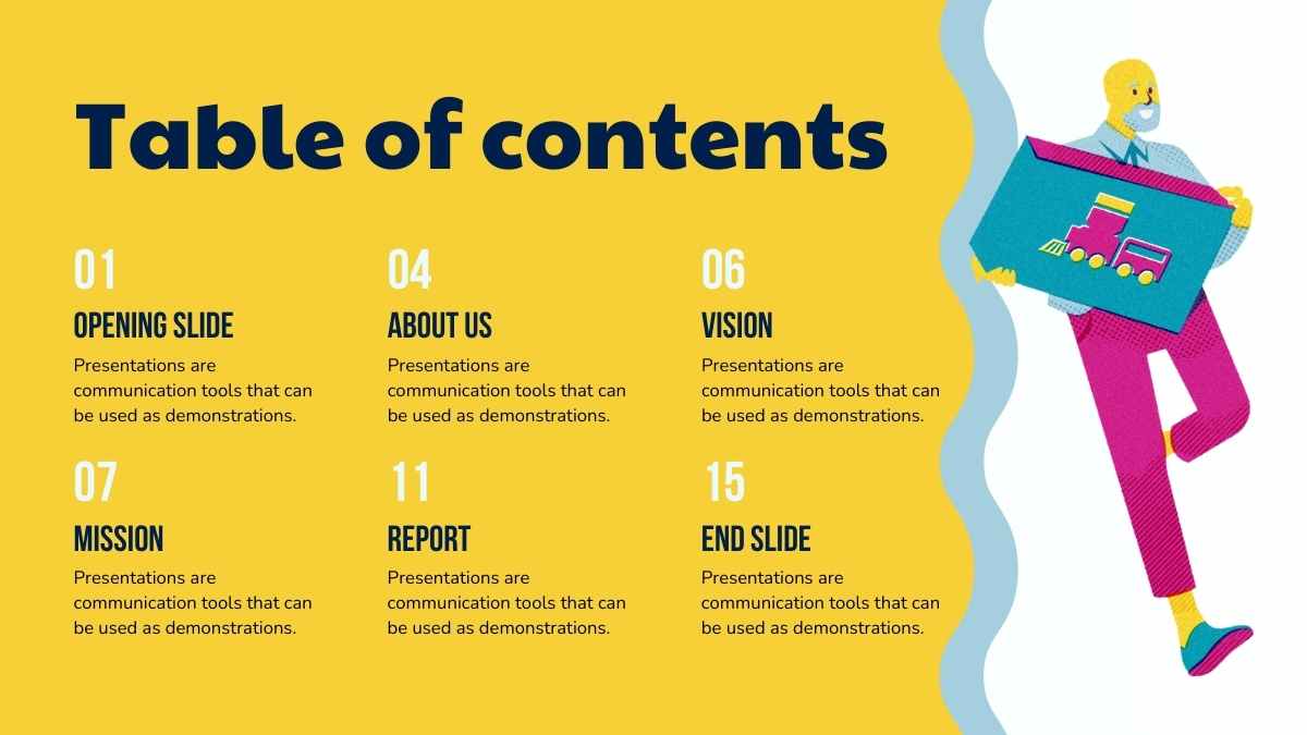 Tema Ilustrado de Carrinho de Compras em Slides - deslizar 2