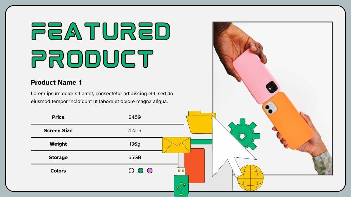 Illustrated Technology Products Catalog Slides - slide 14