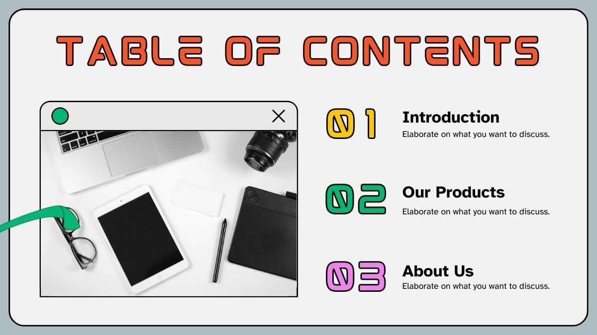 Illustrated Technology Products Catalog Slides - slide 4