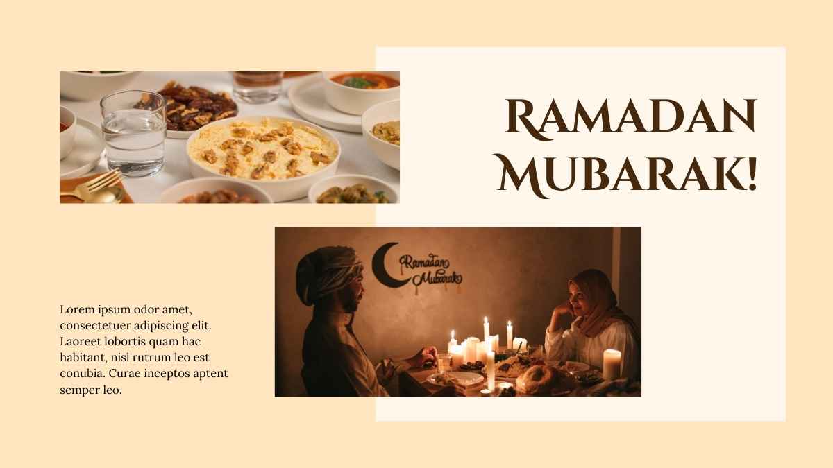 Latar Ramadan Kareem Minimalis dalam Slide - slide 13