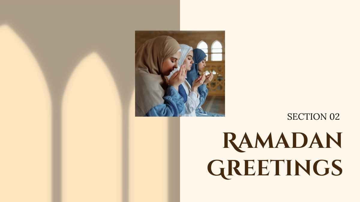 Latar Ramadan Kareem Minimalis dalam Slide - slide 6