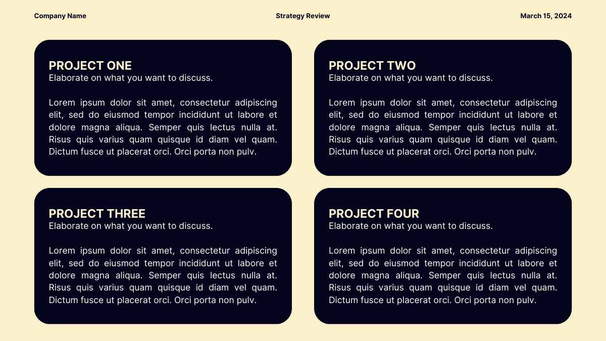 Yellow Monthly Strategy Review Slides - slide 9