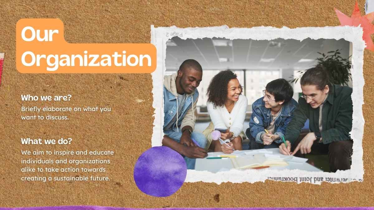 Kolase Bumi Berkelanjutan Oranye dalam Slide - slide 8