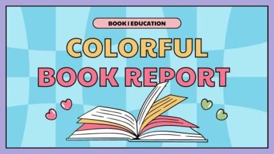 Laporan Buku Warna-Warni Gaya Scrapbook Kotak Pastel dalam Slide