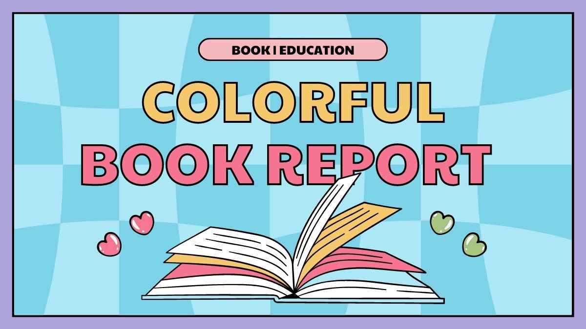 Laporan Buku Warna-Warni Gaya Scrapbook Kotak Pastel dalam Slide - slide 1