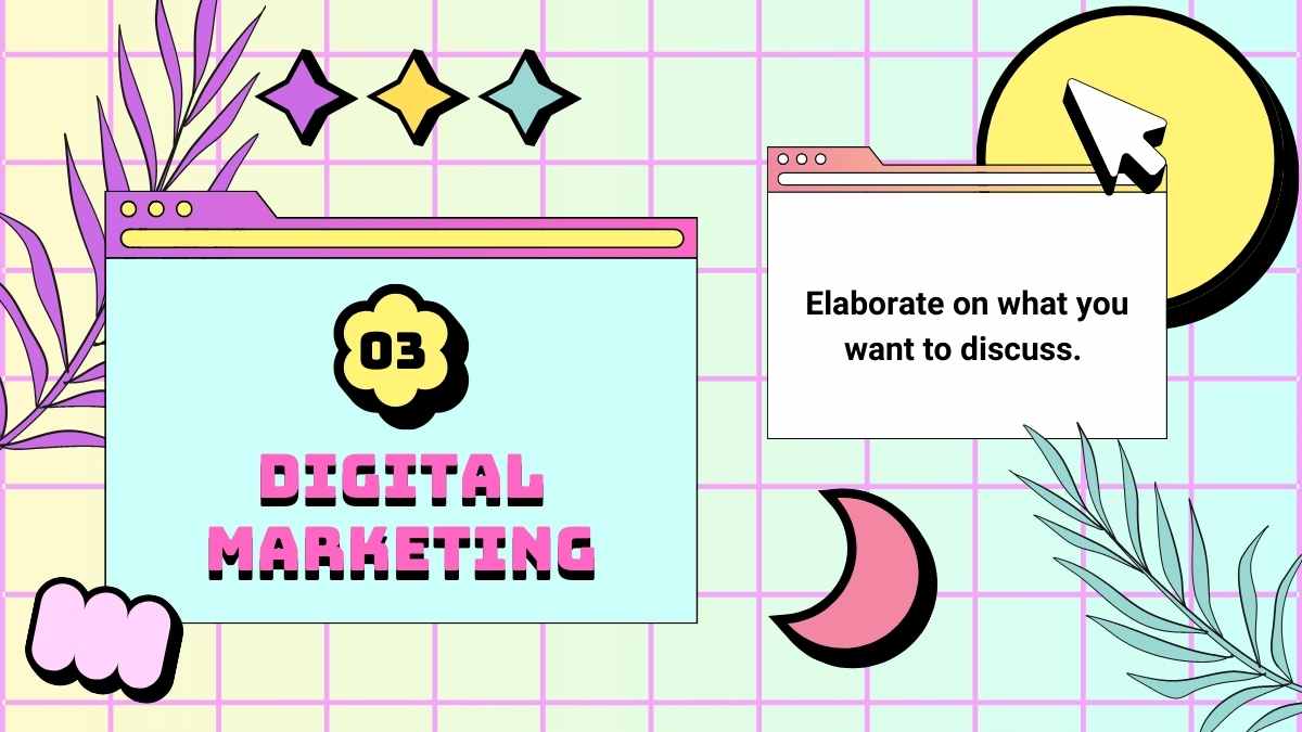 Pastel Memphis Sales Strategy and Digital Marketing Slides - slide 13