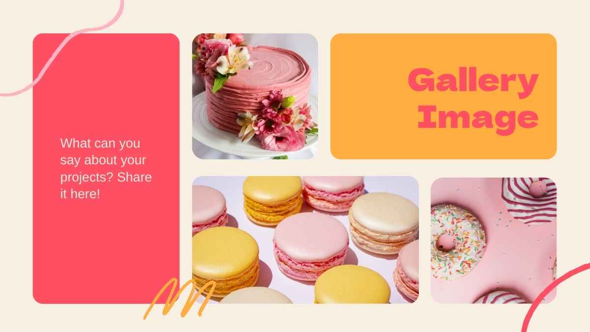 かわいいピンクのベーカリーブランドマーケティングプランスライド - slide 13