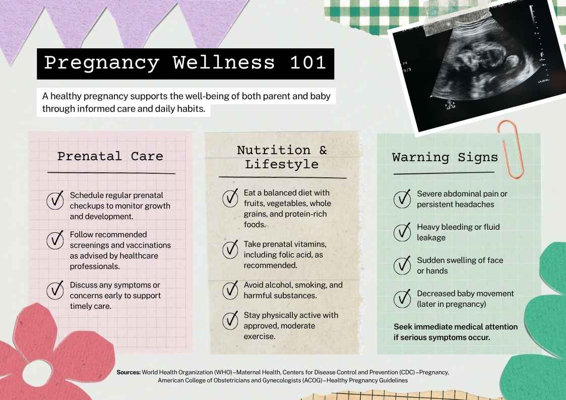 Pregnancy Health Awareness Infographic - slide 1