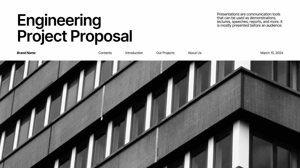 Simple Engineering Project Proposal Slides - slide 2