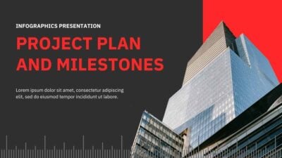 Rencana Proyek Sederhana dan Milestone dalam Infografis