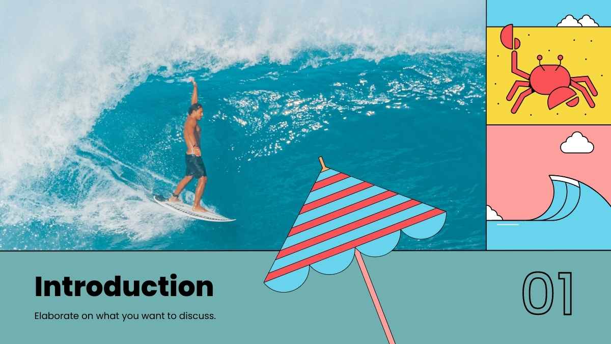Marketing de Marca de Surf Retrô em Slides - deslizar 4